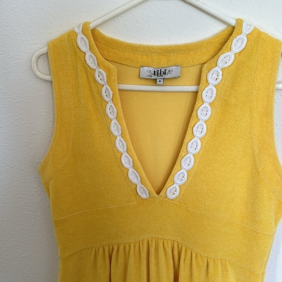 Tibi Yellow Terrycloth Swim Cover-Up / Summer Dress Size S — Beach Ready! - Picture 4 of 7